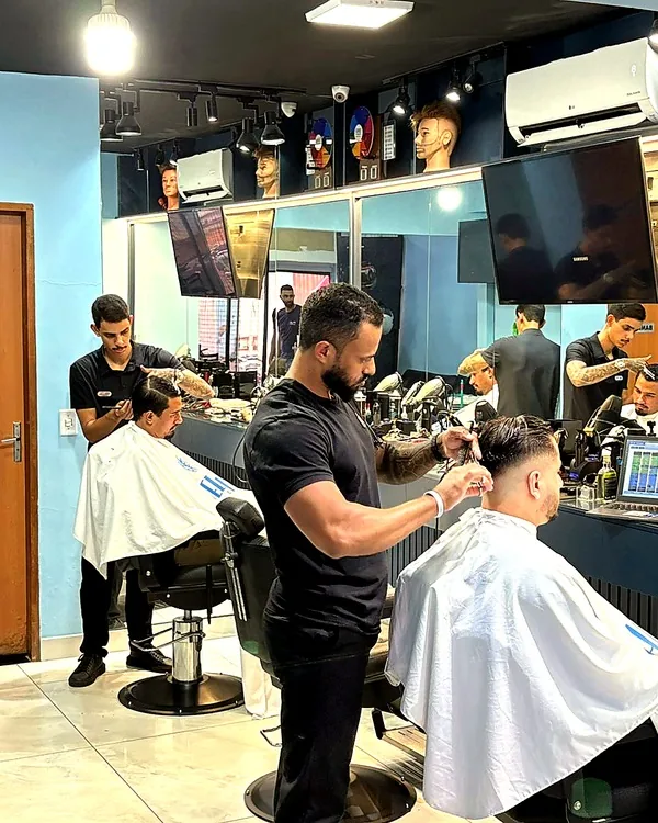 Ambiente da Hebreus Barbershop — barbearia em Goiânia
